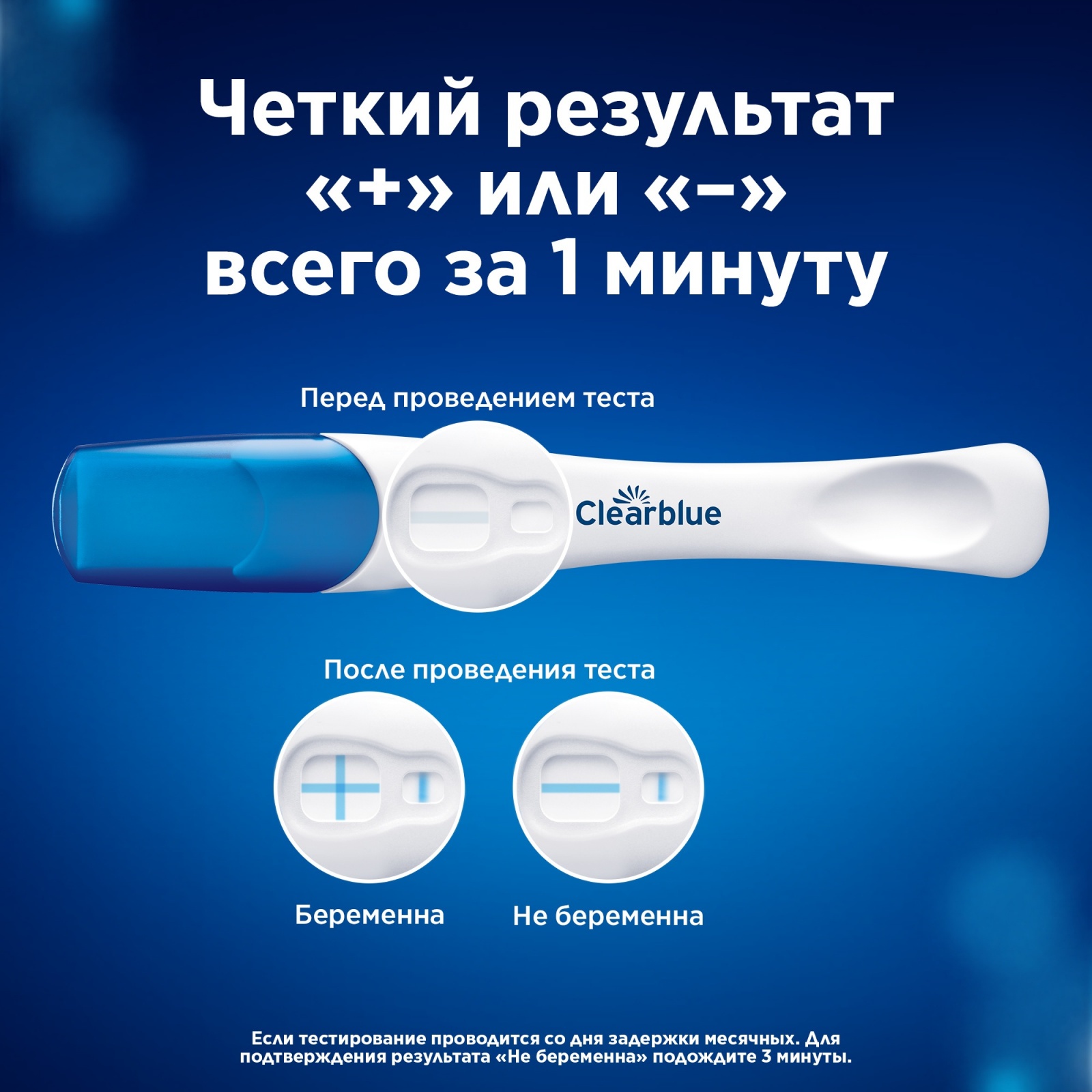 Тест на беременность Clearblue за 5 дней до задержки