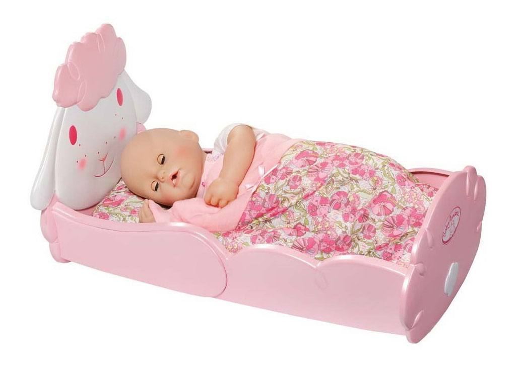 Уложим куклу спать. Кроватка Baby Annabell сладкие сны. Zapf Creation кроватка для куклы Baby Annabell. В кровать пупсик.
