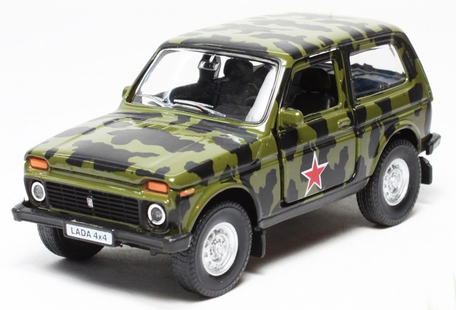 Модель Autotime Collection Lada 4х4 армейская, 1:34 (33898W), фото