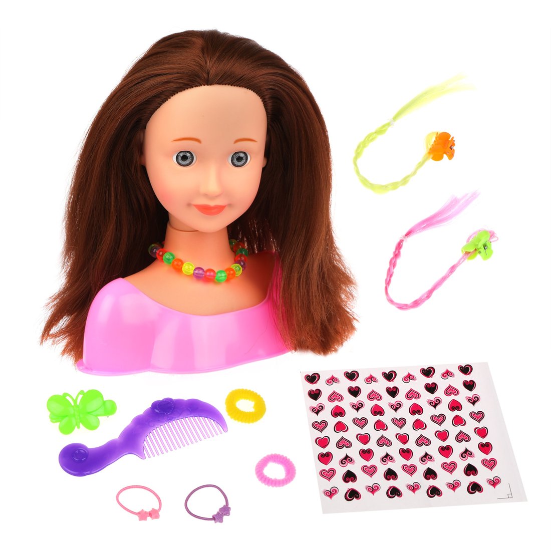 Кукла-манекен для создания причесок с аксессуарами shantou gepai