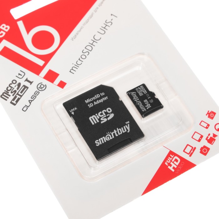 Smartbuy карта памяти micro sdhc 32gb smartbuy class 10 uhs i adp