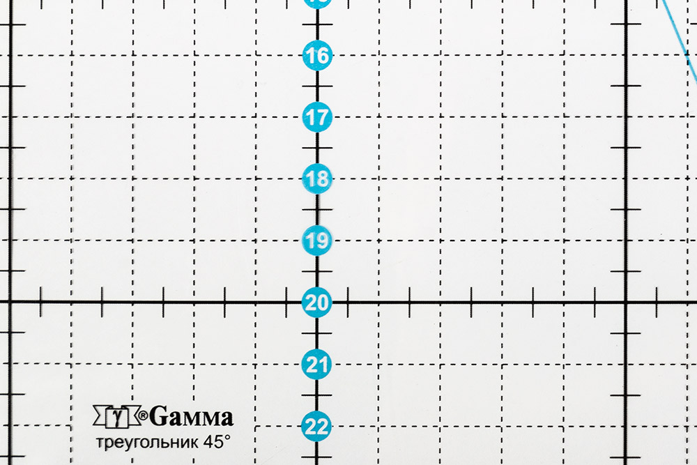 В треугольник 45 60. Линейка для пэчворка 