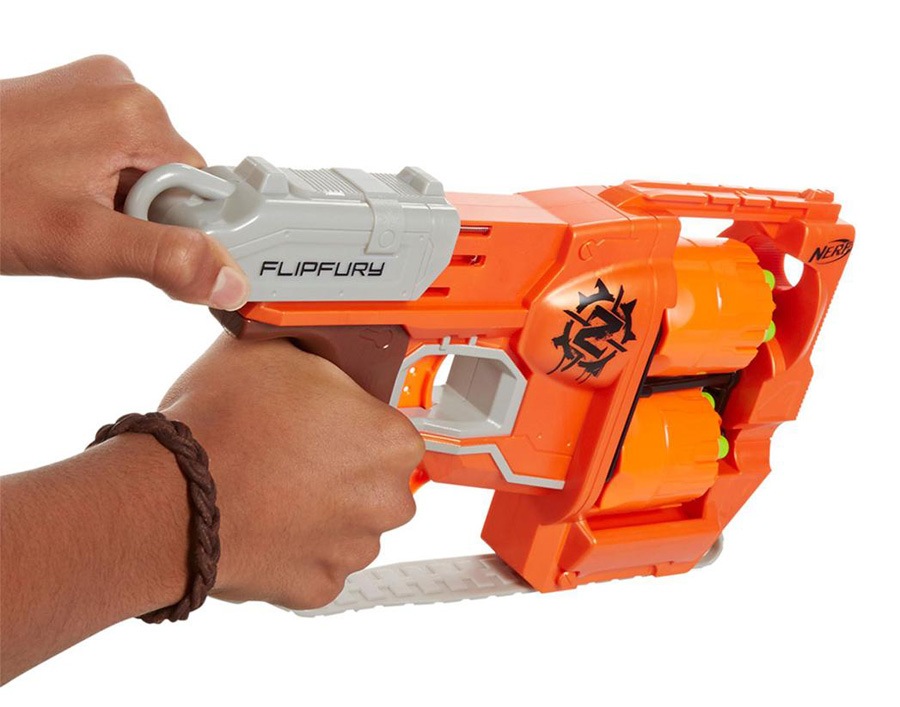 nerf guns zombie strike flipfury