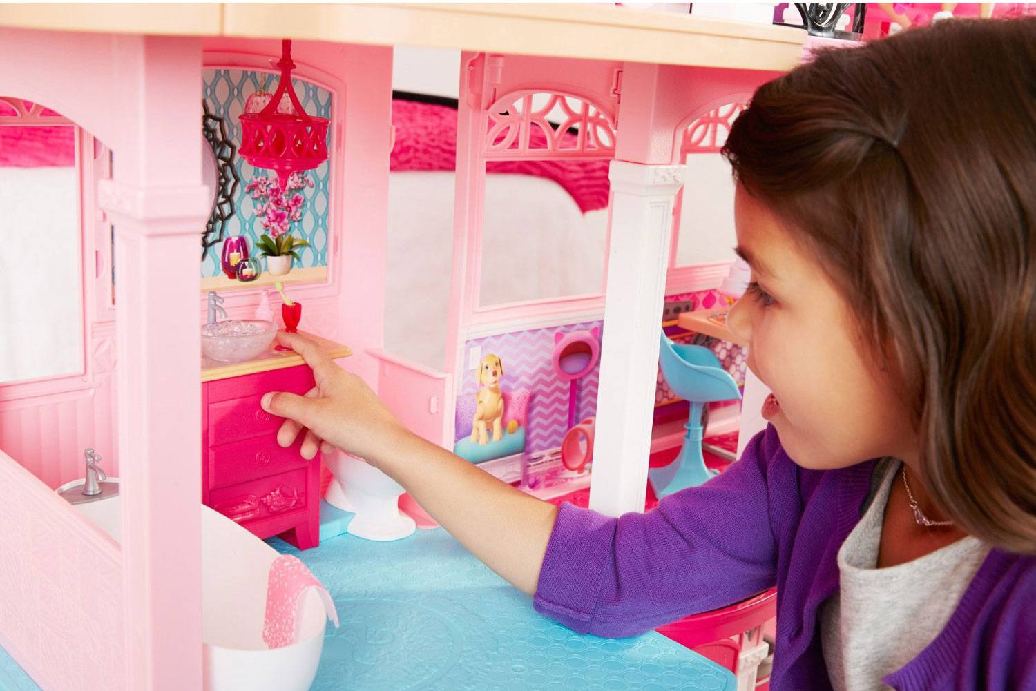 Кукольный дом Barbie "Новый дом мечты" (CJR47). 