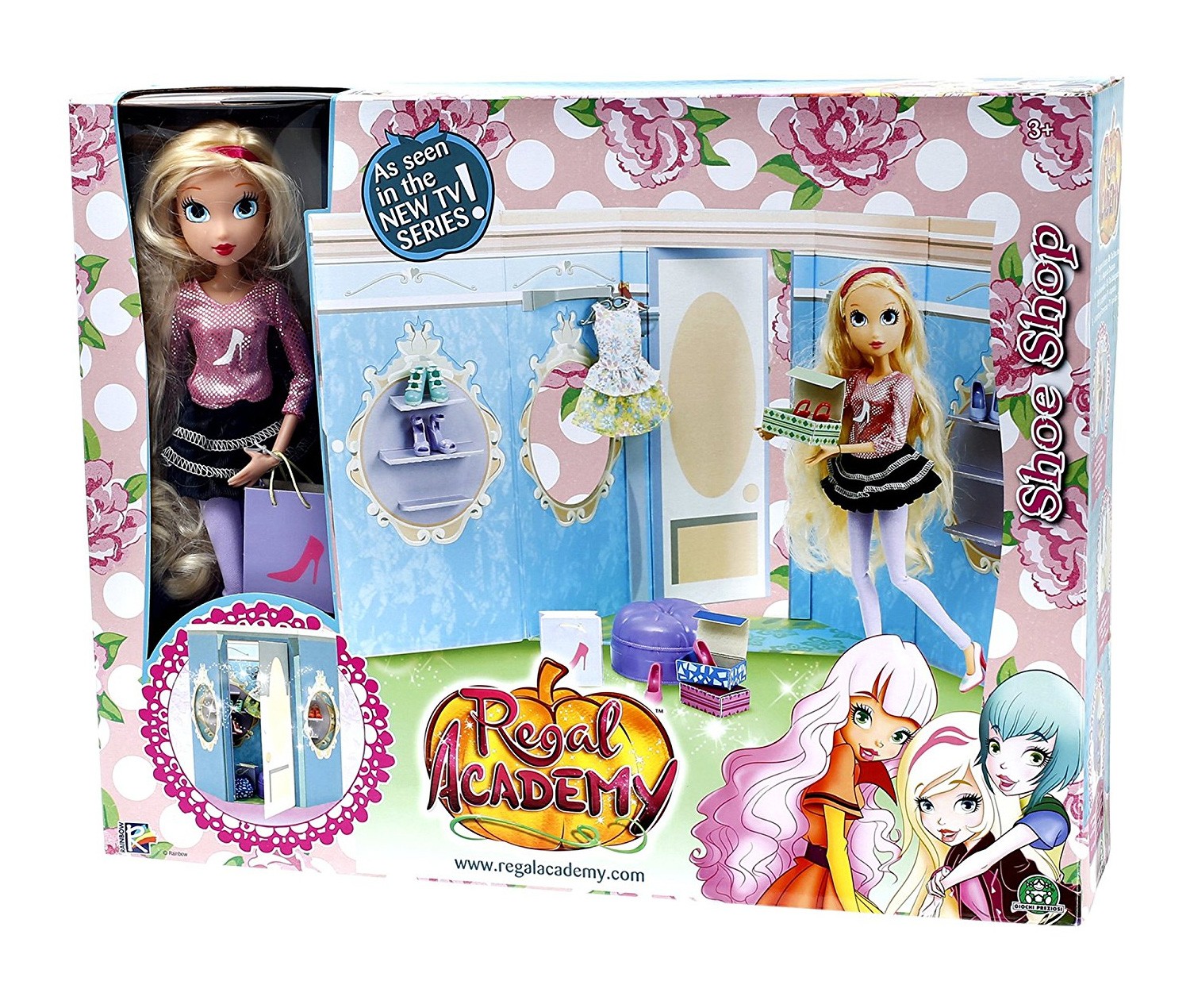 Игровой набор REGAL ACADEMY Обувной бутик с куклой REG04000 Игровой набор REGAL ACADEMY Обувной бутик с куклой REG04000