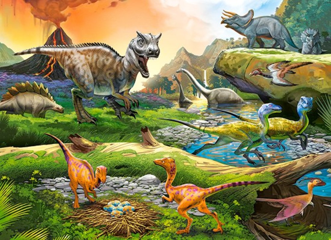 Пазлы Castorland динозавры
