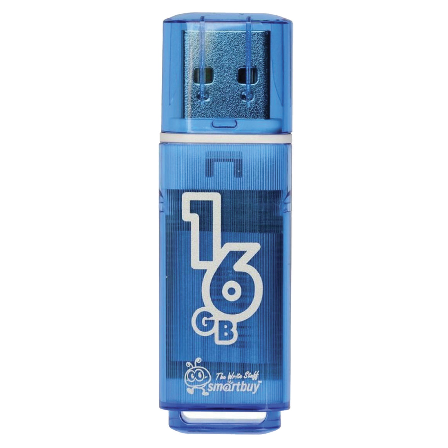 Флеш-карта SmartBuy 16 гб, Glossy, USB 2,0, синяя (SB16GBGS-B) фото
