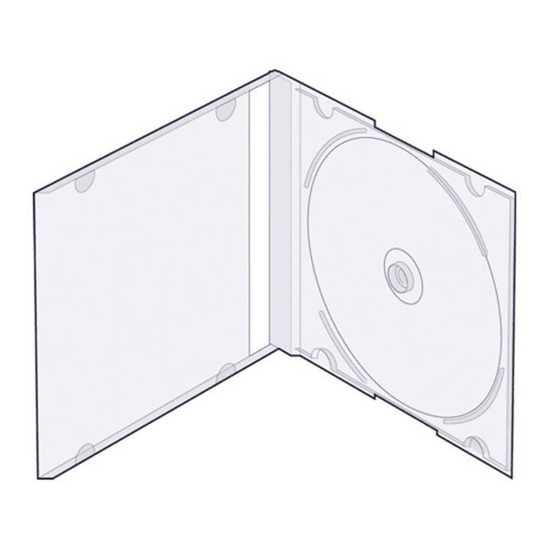 Бокс для CD-дисков VS Slim Box, 5 шт, прозрачный (CDB-sl-T5)