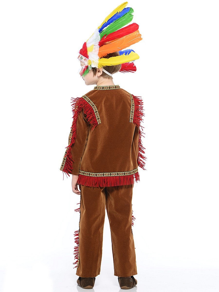 Карнавальный костюм индейца для мальчика