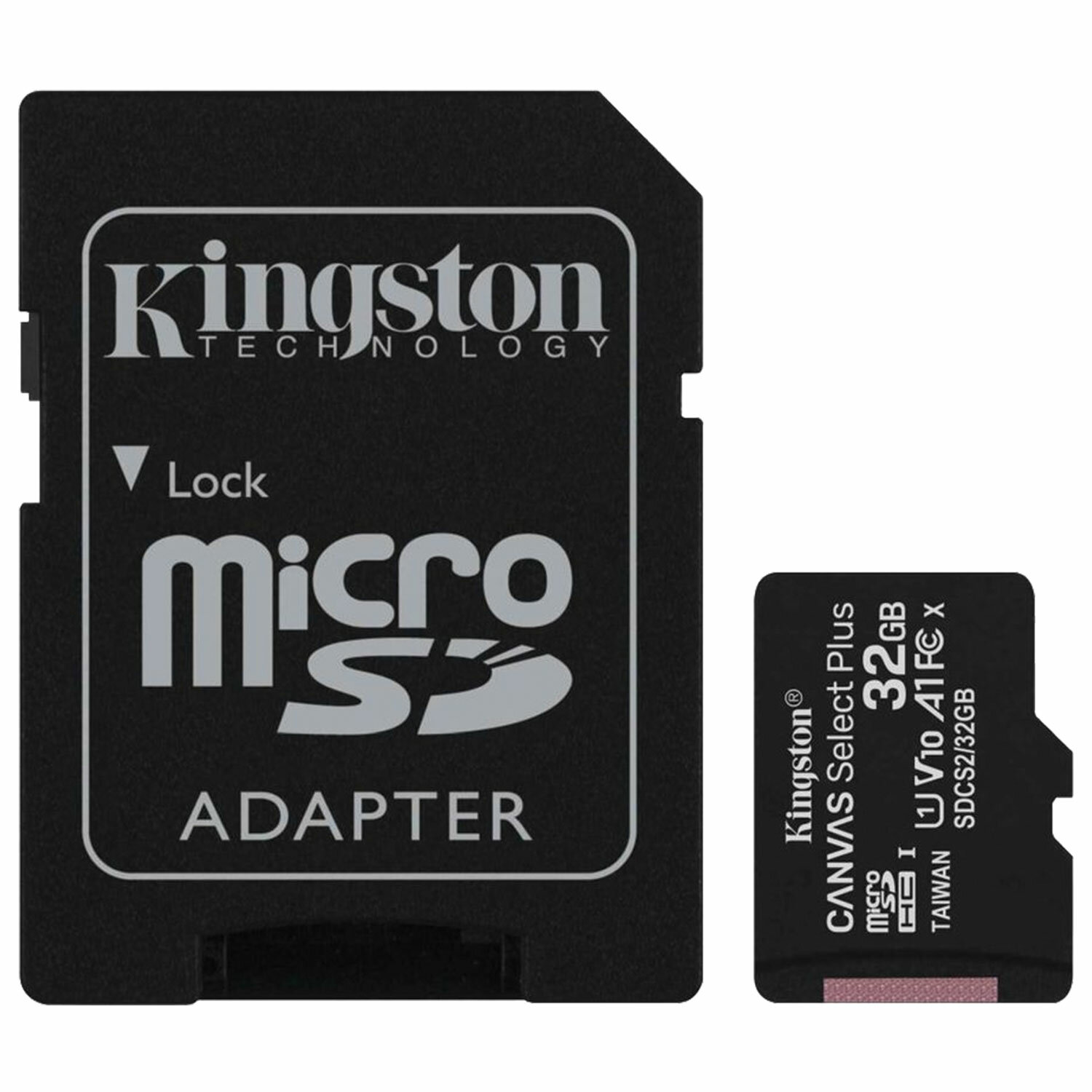 Карта памяти microsdhc uhs i u1 kingston canvas select plus 32 гб