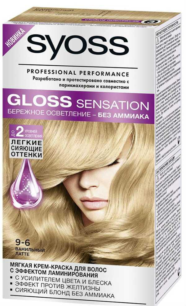 Syoss краска для волос gloss sensation 9-6 ванильный латте